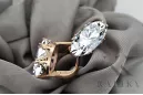 Earrings Vintage craft Zircon Original Vintage 14K Rose Gold vec021r